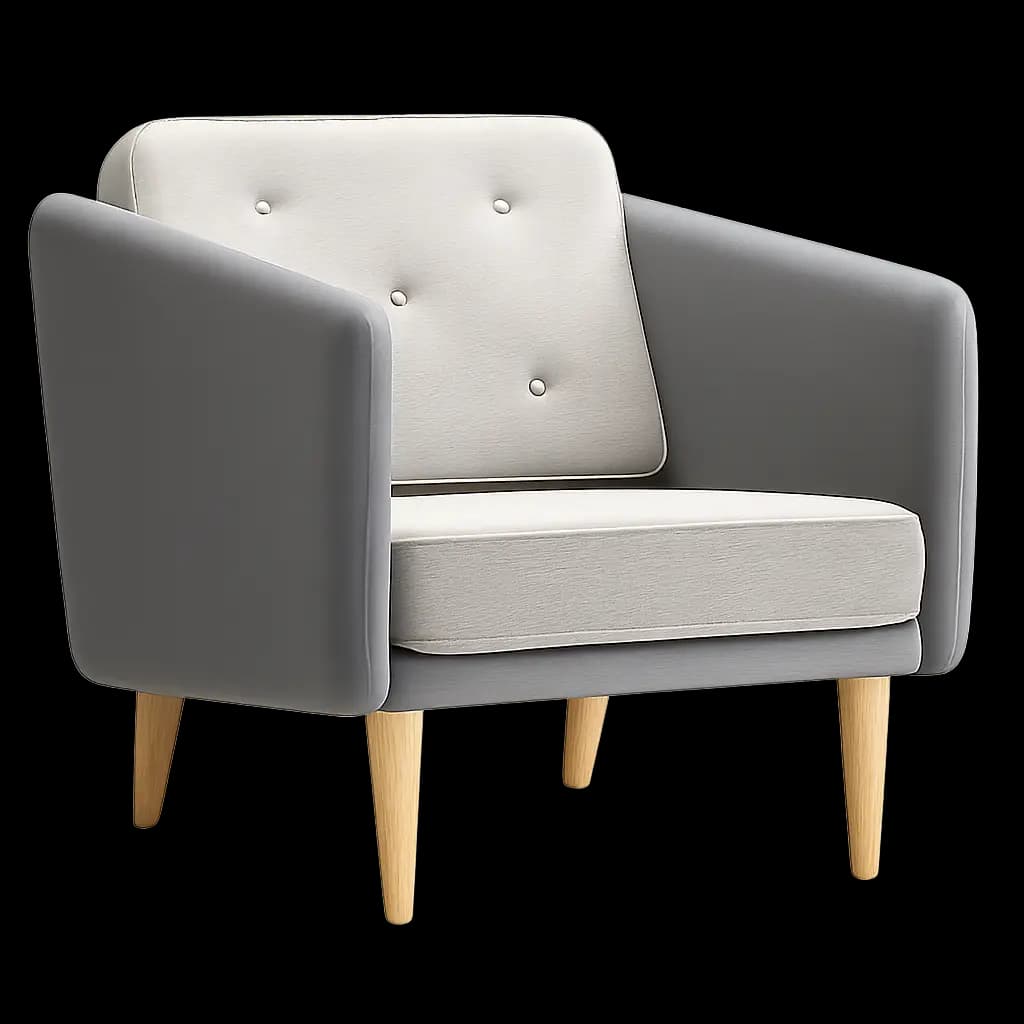 Minimalist Armchair for Living Spaces