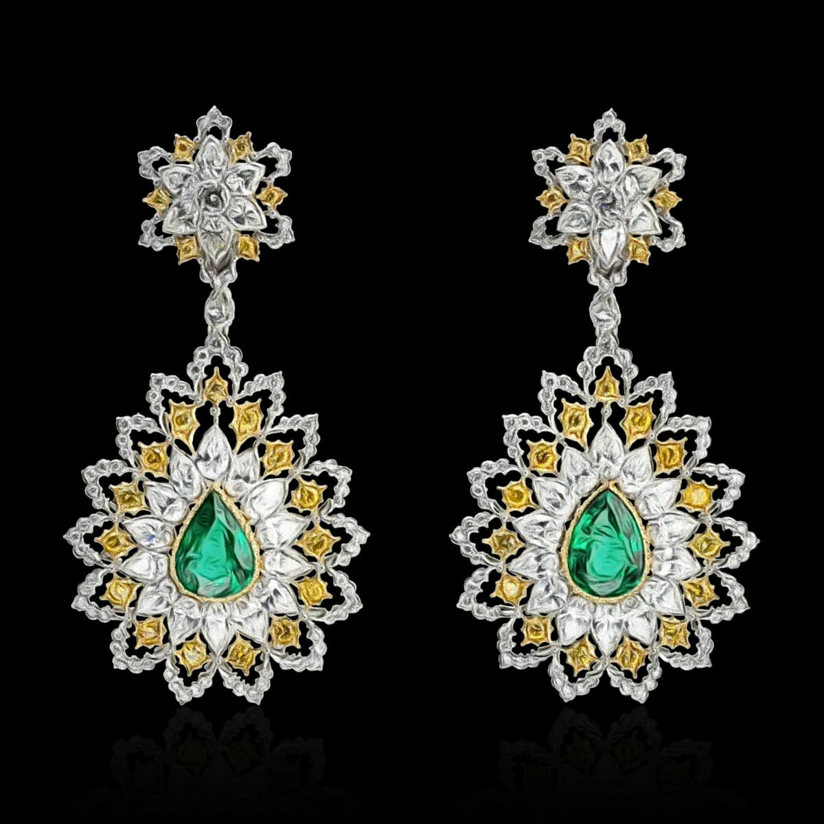 Sterling Gold Wedding Earring